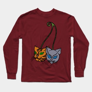 Cat Head Cherries Long Sleeve T-Shirt